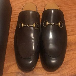 Men’s Gucci Kings Brown Leather Slipper 9UK 10US